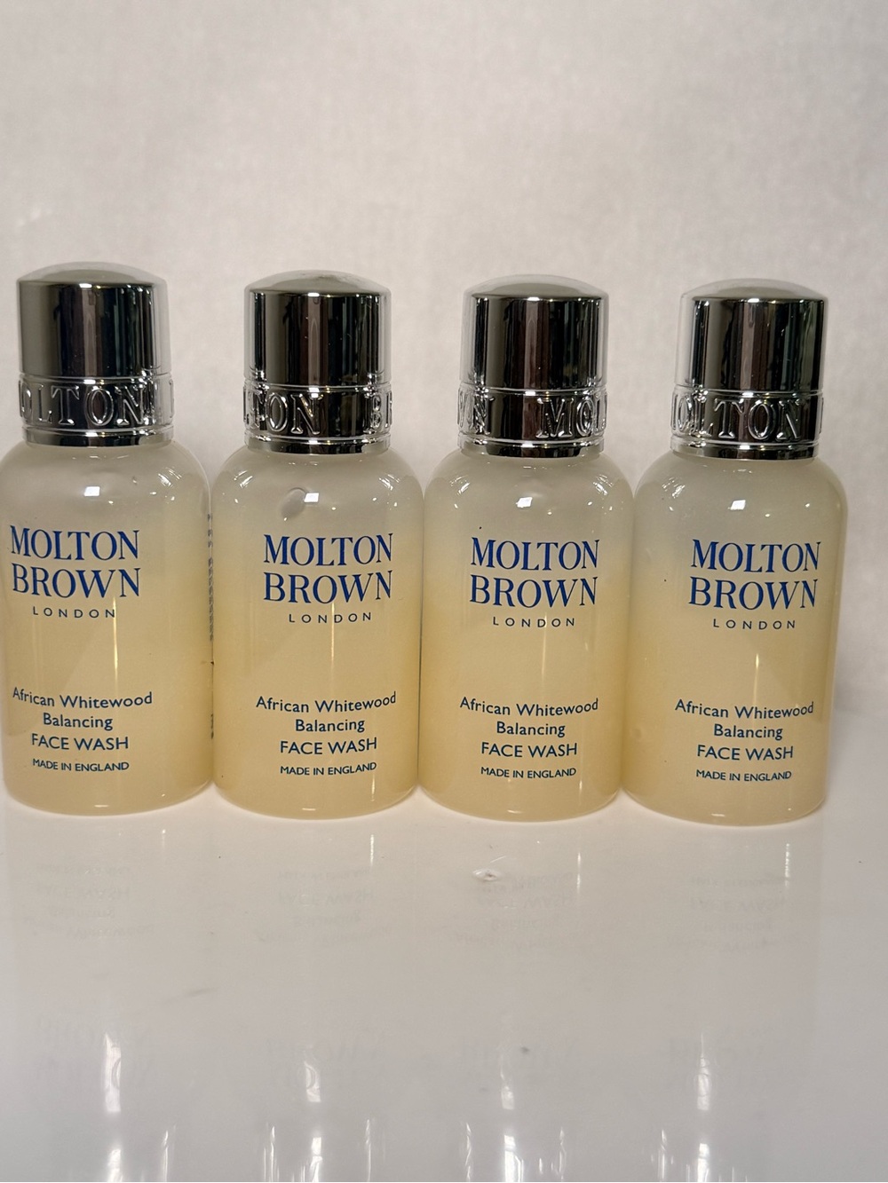 Lot of 4 Molton Brown African Whitewood Balancing Face Wash 30ml each